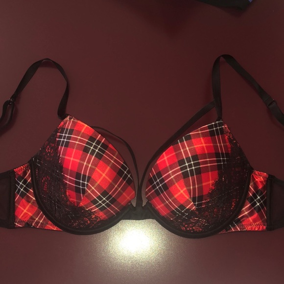 VS Very sexy plaid lace push up bra 32C - Picture 2 of 8